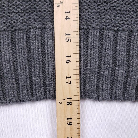 Calvin Klein Turtleneck Sweater Womens Small Gray Dolman‎ Sleeve Loose Baggy Fit - Picture 7 of 8